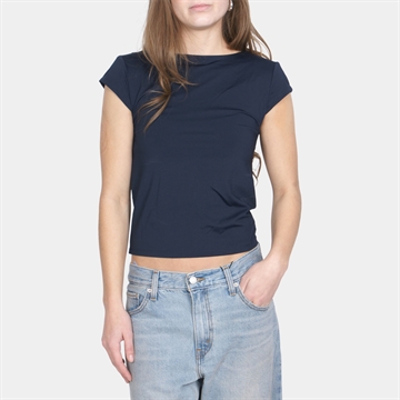 Rosemunde Billie Reversible Capsleeve Short Top Dark Blue